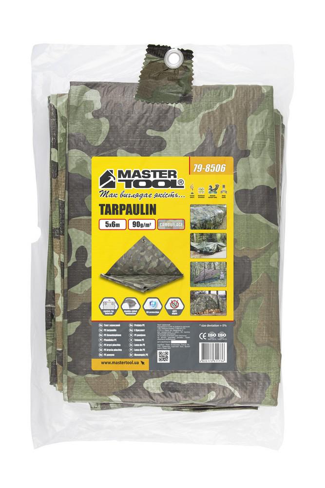 Тент MasterTool 5х6 м 90 г/м2 Camouflage (79-8506) - фото 4