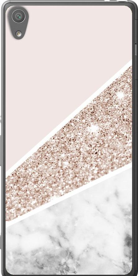 Чехол на Sony Xperia XA F3112 Пастельный мрамор (4342u-399-42517)
