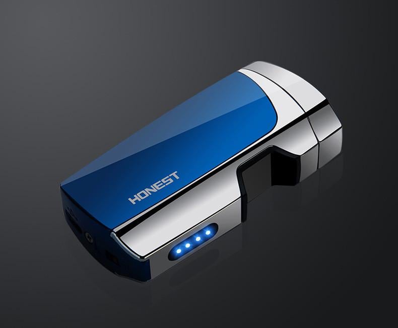 Зажигалка HONEST YJ176 электронная аккумуляторная USB Синий (SUN5561)