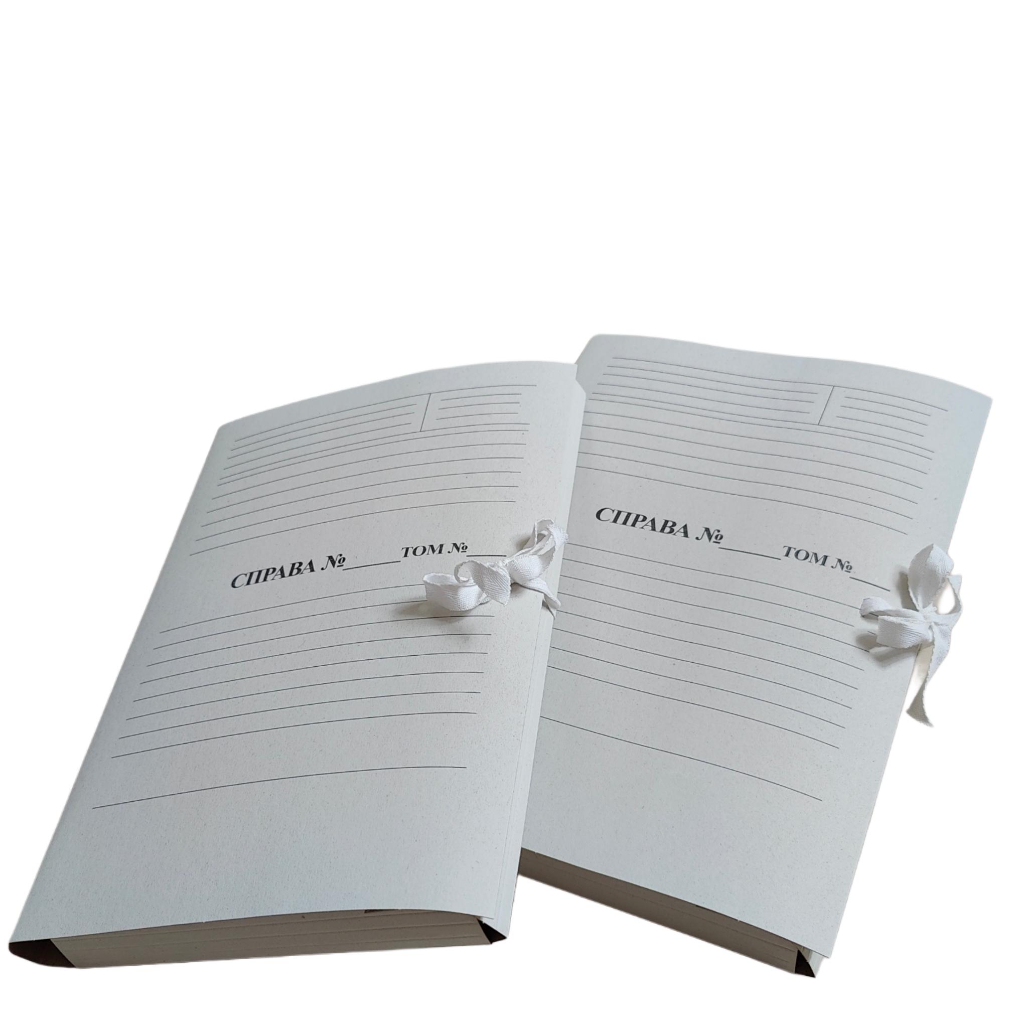 Папка архивная UTEC-PACK А4 Дело/Том на завязках с титульной страницей 215х310 корешок 0,7-2,8 см 25 шт. (P-А4-Т/S-ВК-07-28-25-2)