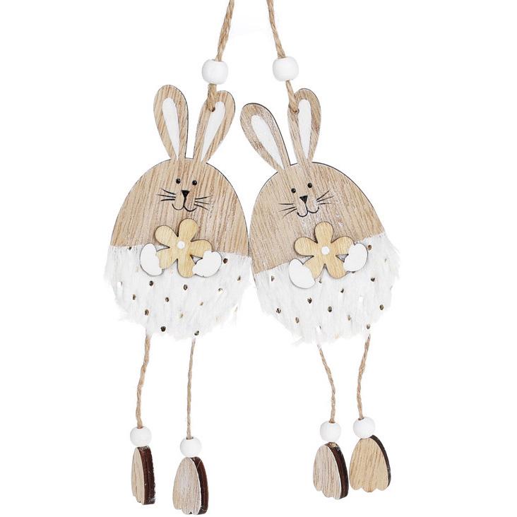 Подвеска декоративная Деко Кролики 2 шт. (6613)