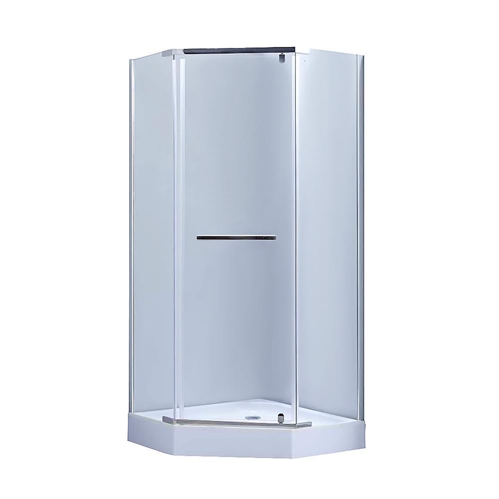 Душова кабіна Lidz Dozorca SC90x90.CRM.LOW.TR скло прозоре 6 мм (2657688444)