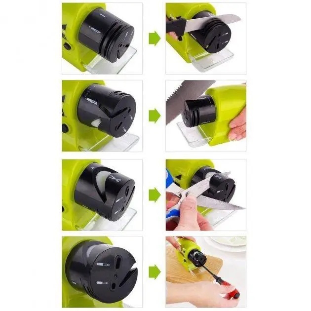 Точилка для ножей Swifty Sharp DY-521 многофункциональная беспроводная (tf7014) - фото 11 Точилка для ножей Swifty Sharp DY-521 многофункциональная беспроводная (tf7014) - фото 11