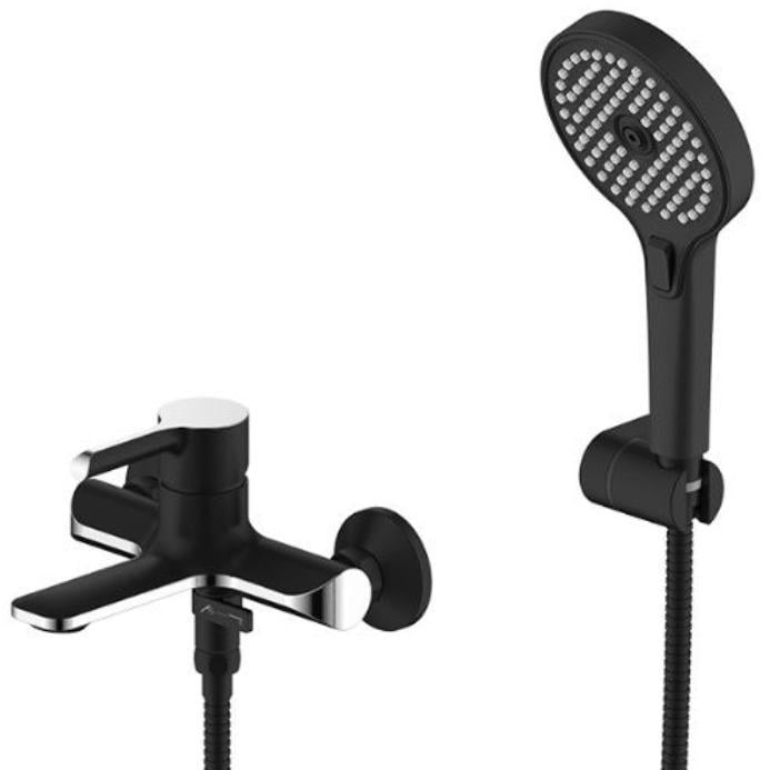 Смеситель для ванны Gappo G3203-6 однорычажный Черный/Хром (160803)