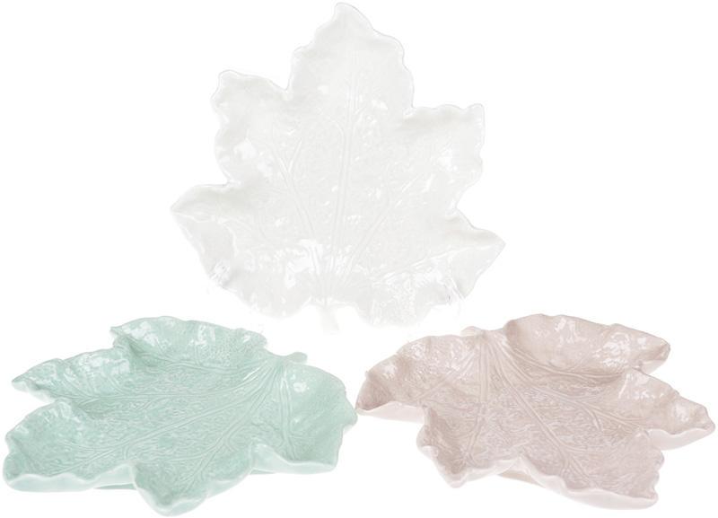 Тарелка керамическая Feuille с кленовым листом 20 см Бежевый - фото 3 Тарелка керамическая Feuille с кленовым листом 20 см Бежевый - фото 3