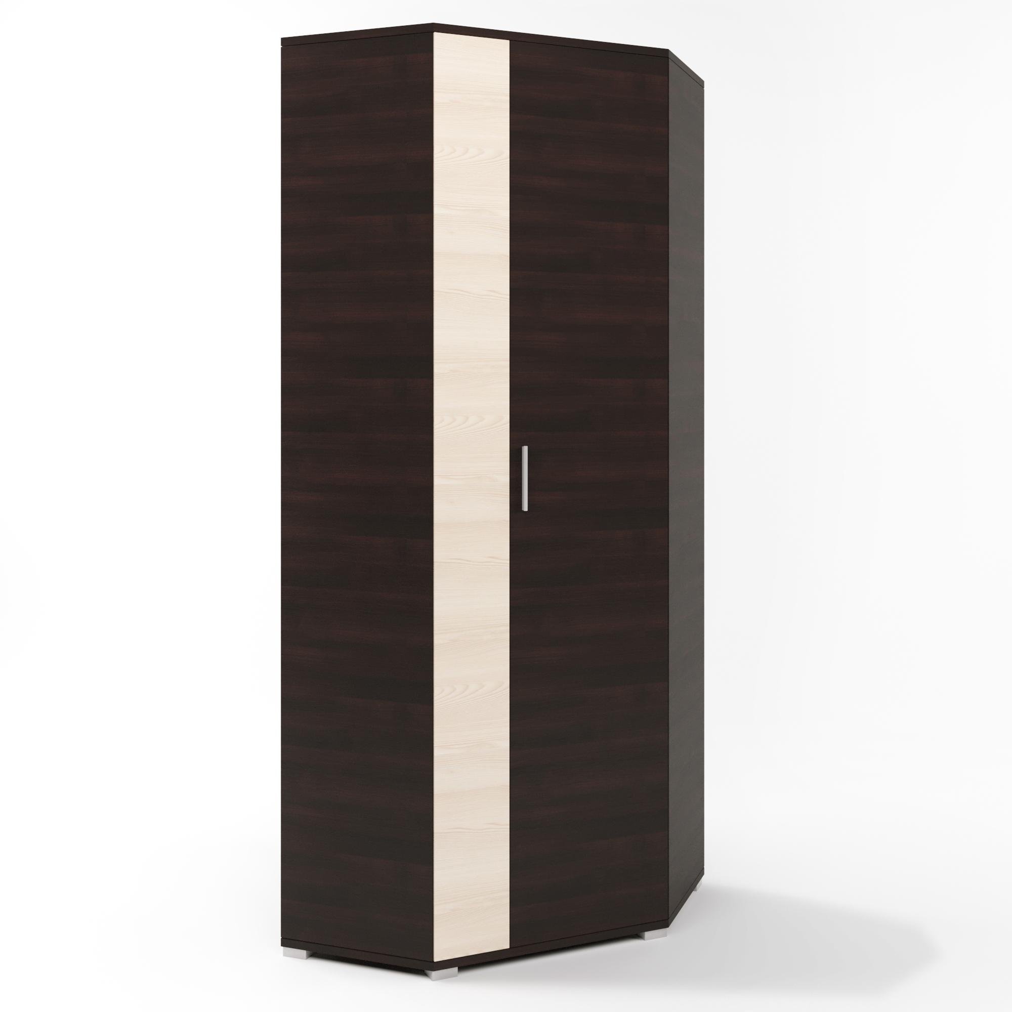 Шкаф угловой Эверест Бриз ШКУ-14 Венге/Дуб молочный (DTM-2312)