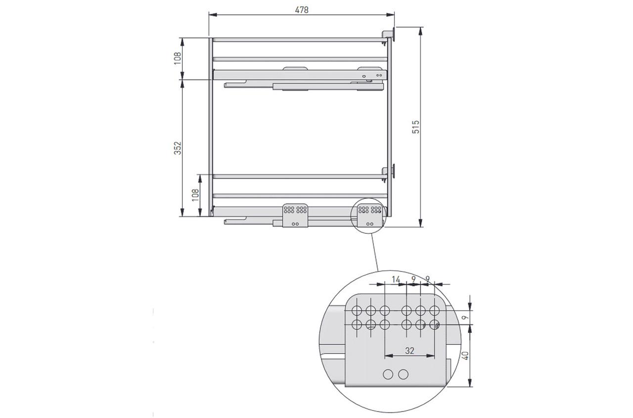 Напрямна бокова для карго GTV MOVIX PRO KO-300/400/500BO-01/60 ліва/права (PB-KO450BO) - фото 2 Напрямна бокова для карго GTV MOVIX PRO KO-300/400/500BO-01/60 ліва/права (PB-KO450BO) - фото 2