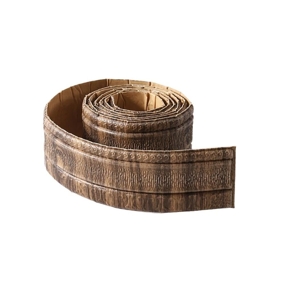 Плінтус декоративний рулонний самоклеючий ПВХ 1 рулон 230x8 см Чорне дерево