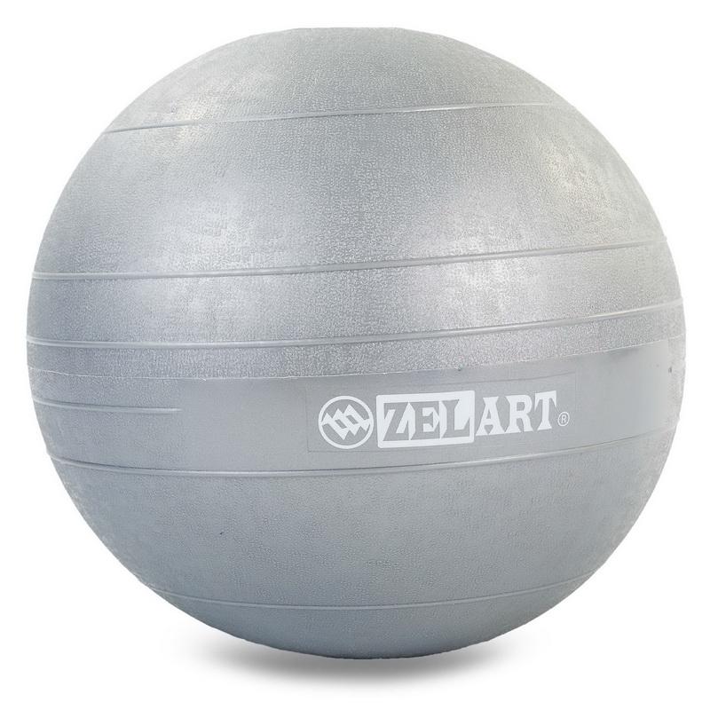 М'яч медичний слембол для кросфіту Zelart Record SLAM BALL FI-5165-9 9 кг Сірий (DR003519) - фото 2