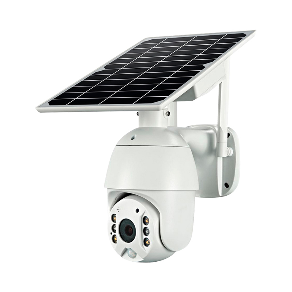 Камера видеонаблюдения купольная PiPO Q3-4 Wi-Fi 1080P с солнечной панелью 2 Мп Белый (25624413)