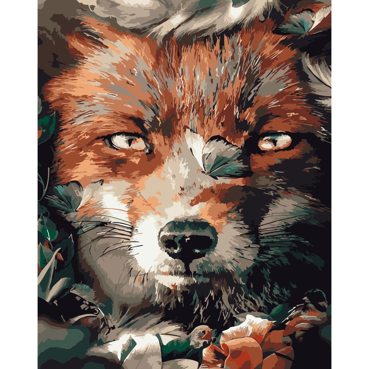 Картина по номерам Strateg Премиум Рыжая красавица с лаком 40х50 см (SY6762)