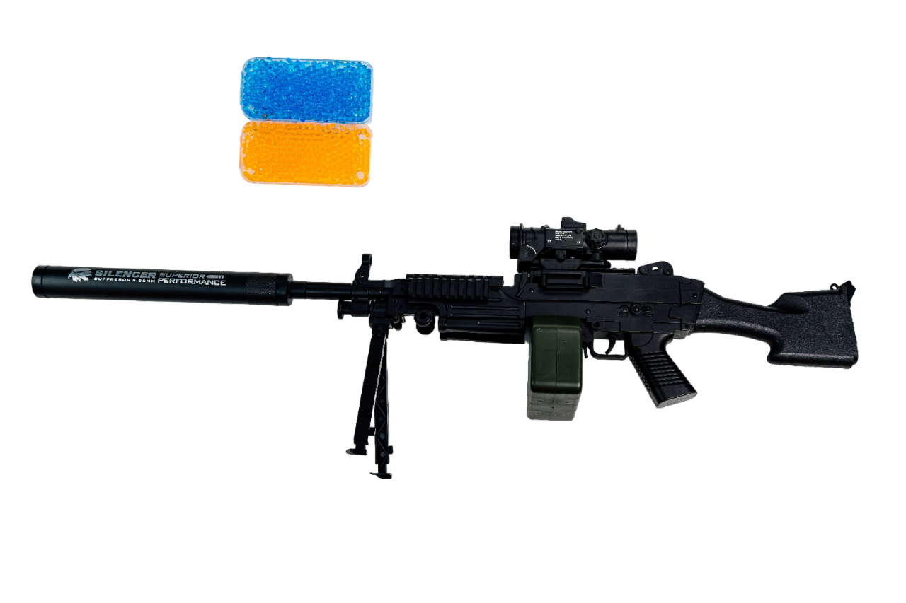 Іграшковий кулемет-бластер M249 на орбізах (F915A)
