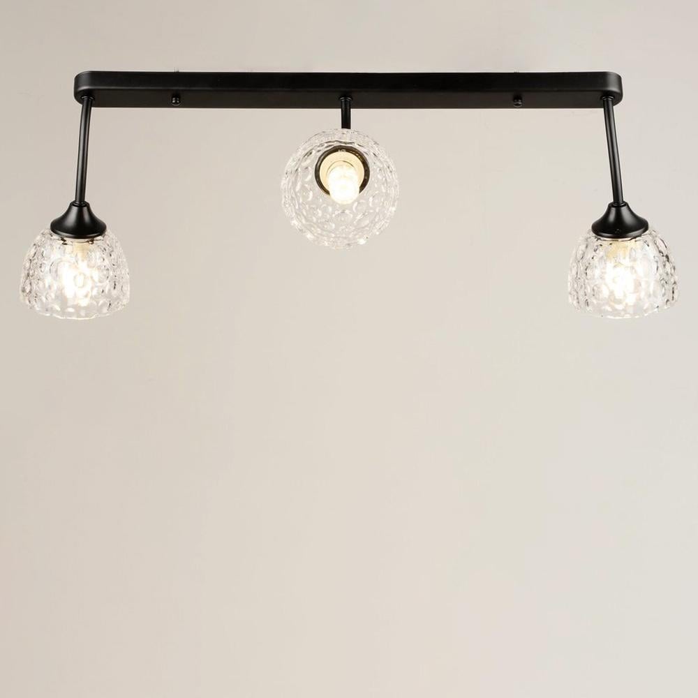 Люстра потолочная Light House SRS-20631/3 BK плафоны прозрачные Черный