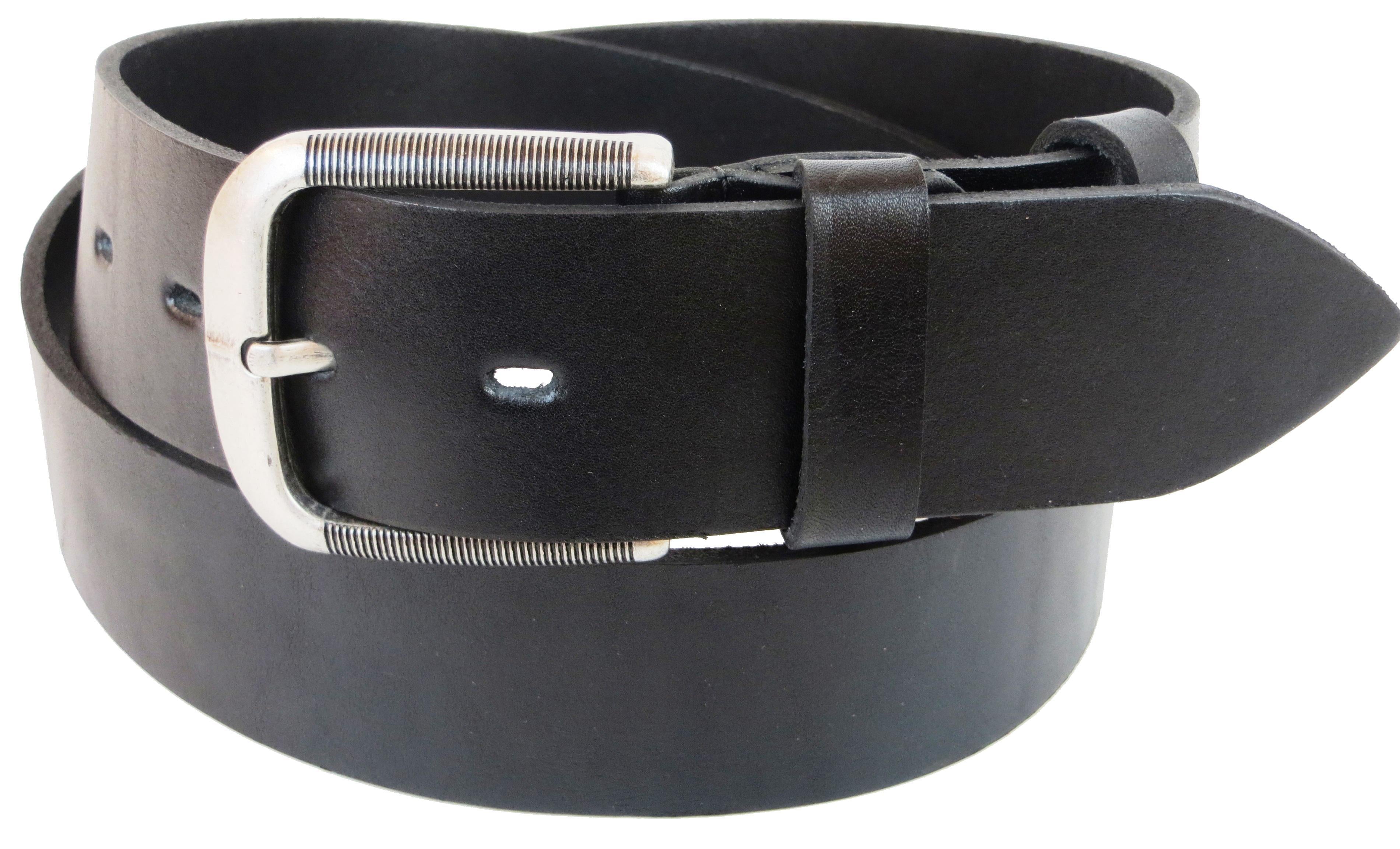 Мужской ремень Skipper кожаный Черный (1431-50)