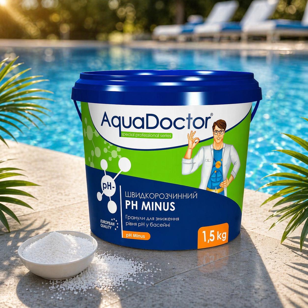 Средство для понижения уровня кислотности AquaDoctor pH Minus в гранулах 1,5 кг (40734)