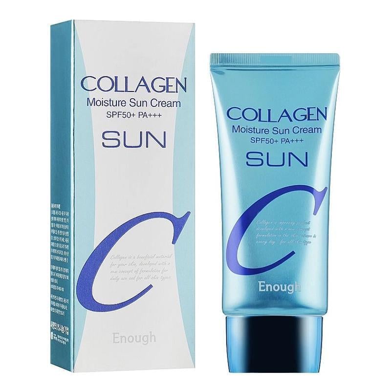 Крем солнцезащитный Enough Collagen Moisture Sun Cream SPF50+ PA++++ с коллагеном 50 г (2831917396)