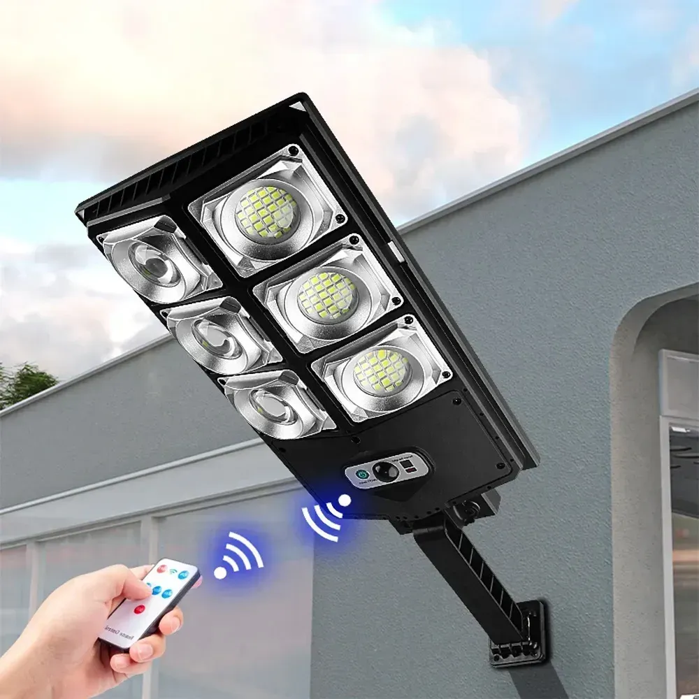 Ліхтар вуличний на стовбі із сонячною панеллю та пультом 180 LED W789A-3 (234569832) - фото 3 Ліхтар вуличний на стовбі із сонячною панеллю та пультом 180 LED W789A-3 (234569832) - фото 3