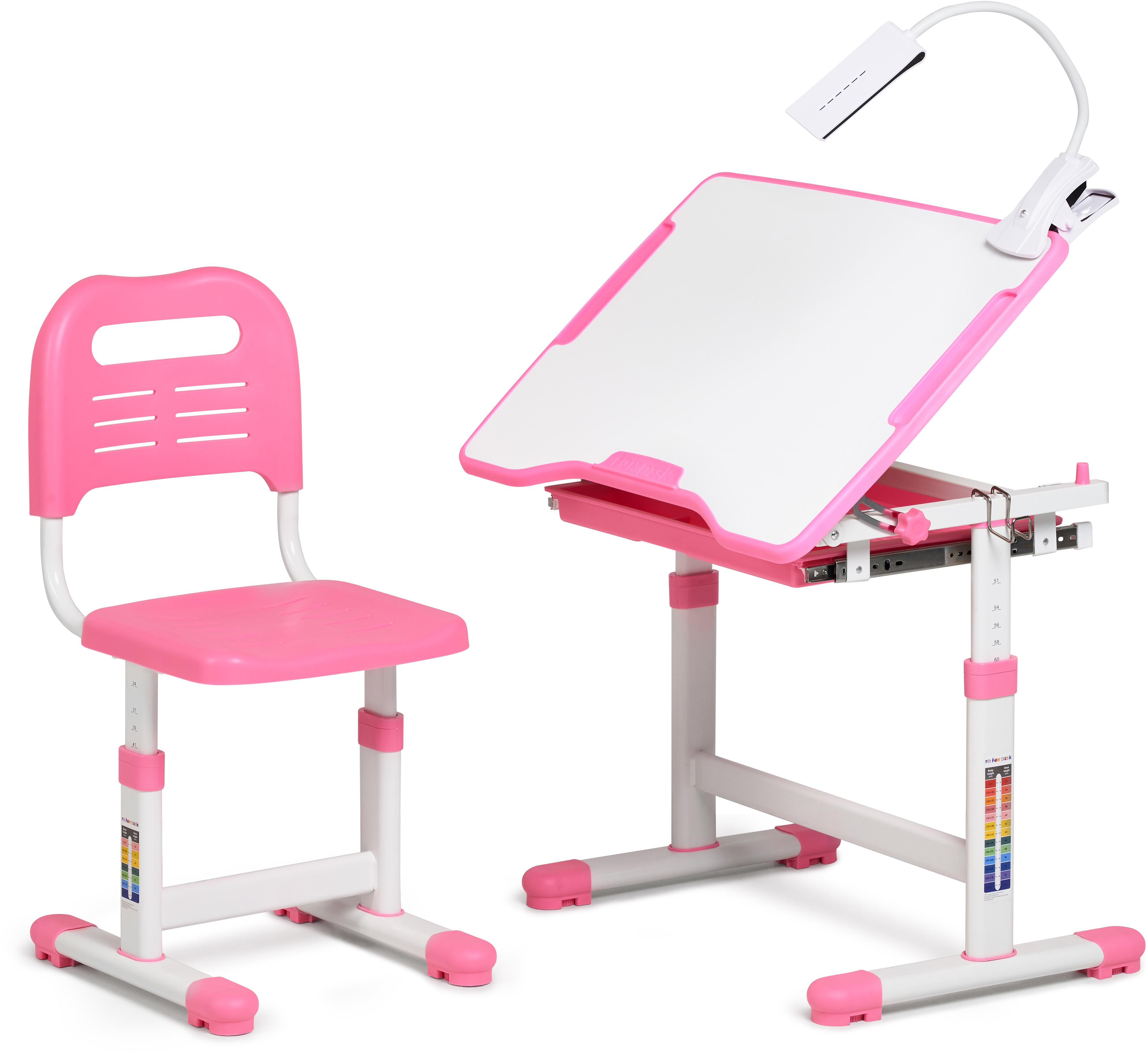 Набір шкільна парта і стілець з регулюванням висоти FunDesk Sole Pink Рожевий - фото 5 Набір шкільна парта і стілець з регулюванням висоти FunDesk Sole Pink Рожевий - фото 5