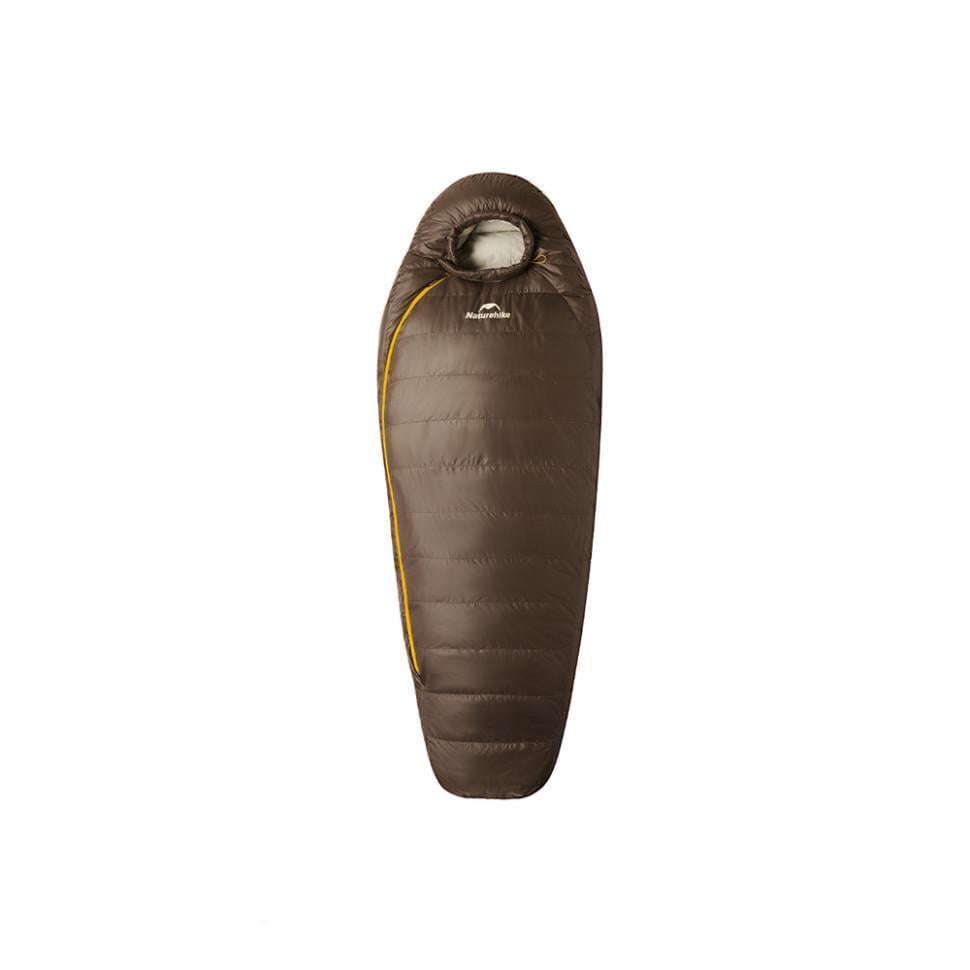 Спальник с натуральным пухом Naturehike Snowbird 400 г L Темно-коричневый (CNK2550WS014)