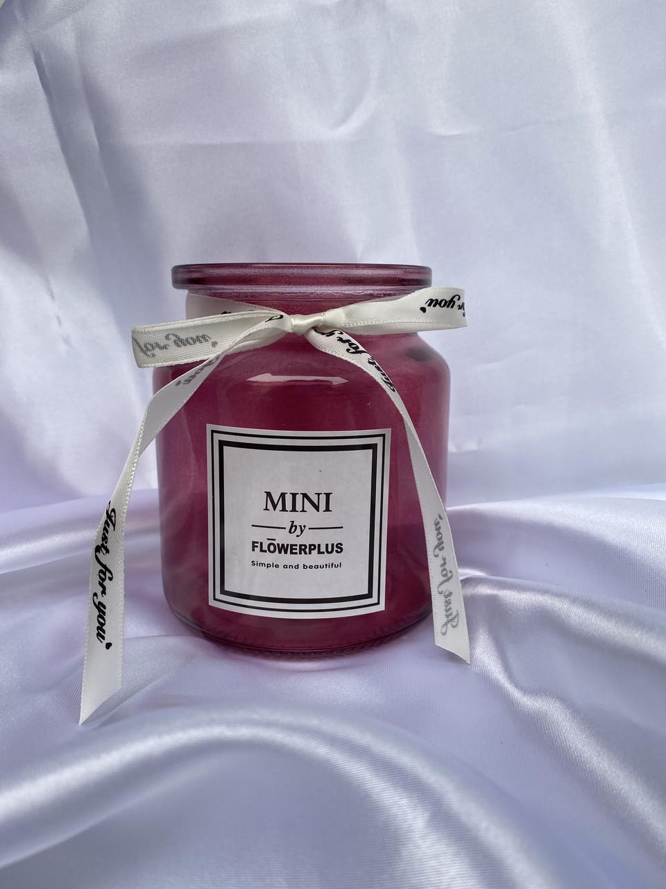 Ваза Boxiku viva cassis стеклянная 12 см Бордовый (2227)