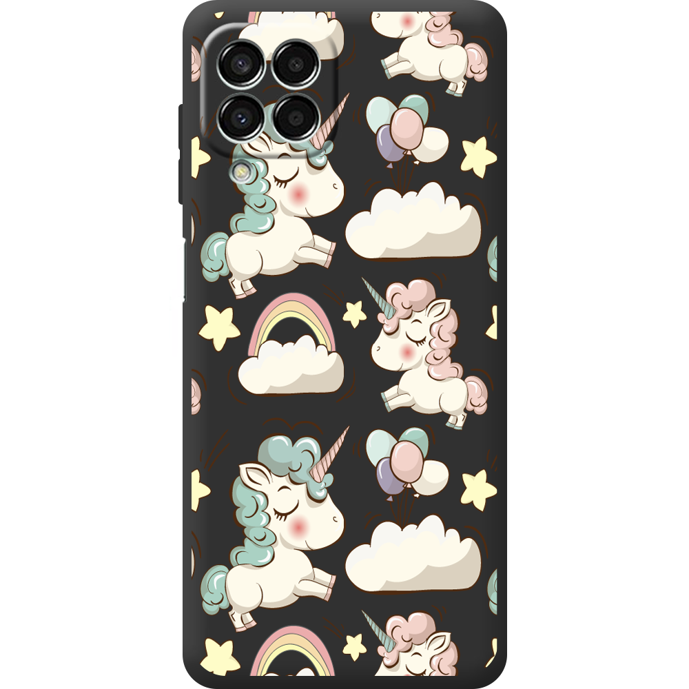 Чохол BoxFace Samsung Galaxy M33 5G (M336) Unicorns Чорний силікон (44472-cc2-44482)