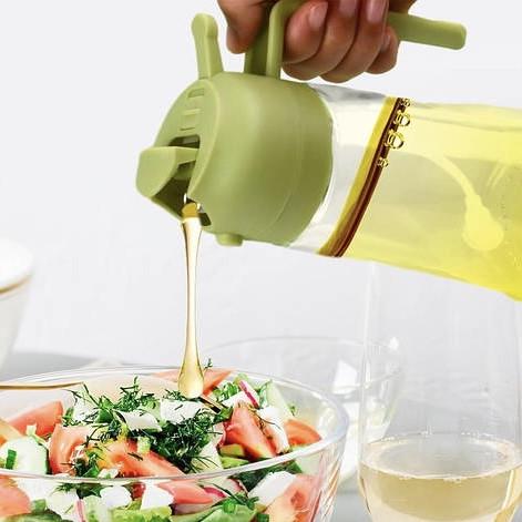 Бутылка с распылителем для масла 2в1 Зеленый (23705408) - фото 4