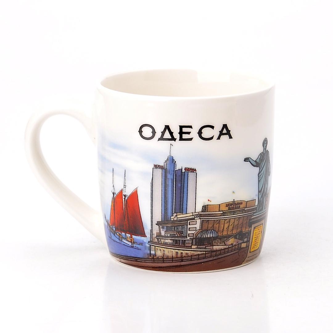 Чашка керамическая с ложкой Одесса в подарочной упаковке №5 - фото 4 Чашка керамическая с ложкой Одесса в подарочной упаковке №5 - фото 4