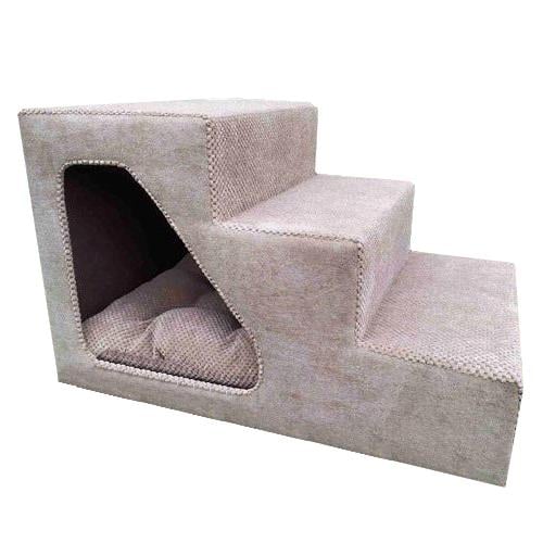 Сходинки для собачок приліжкові праві 42х42х65 см Бежевий (00149) - фото 1