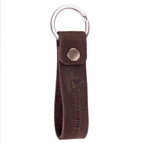 Брелок Vitol Mitsubishi кожаный с кольцом Brown (258417)