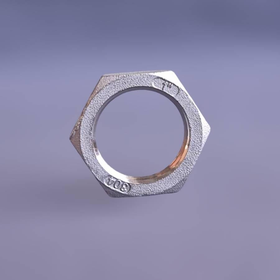 Контргайка нержавеющая муфтовая DN25 1" н/ж сталь AISI304 шестигранная резьба BSPP ГОСТ 8969-75 - фото 13 Контргайка нержавеющая муфтовая DN25 1" н/ж сталь AISI304 шестигранная резьба BSPP ГОСТ 8969-75 - фото 13