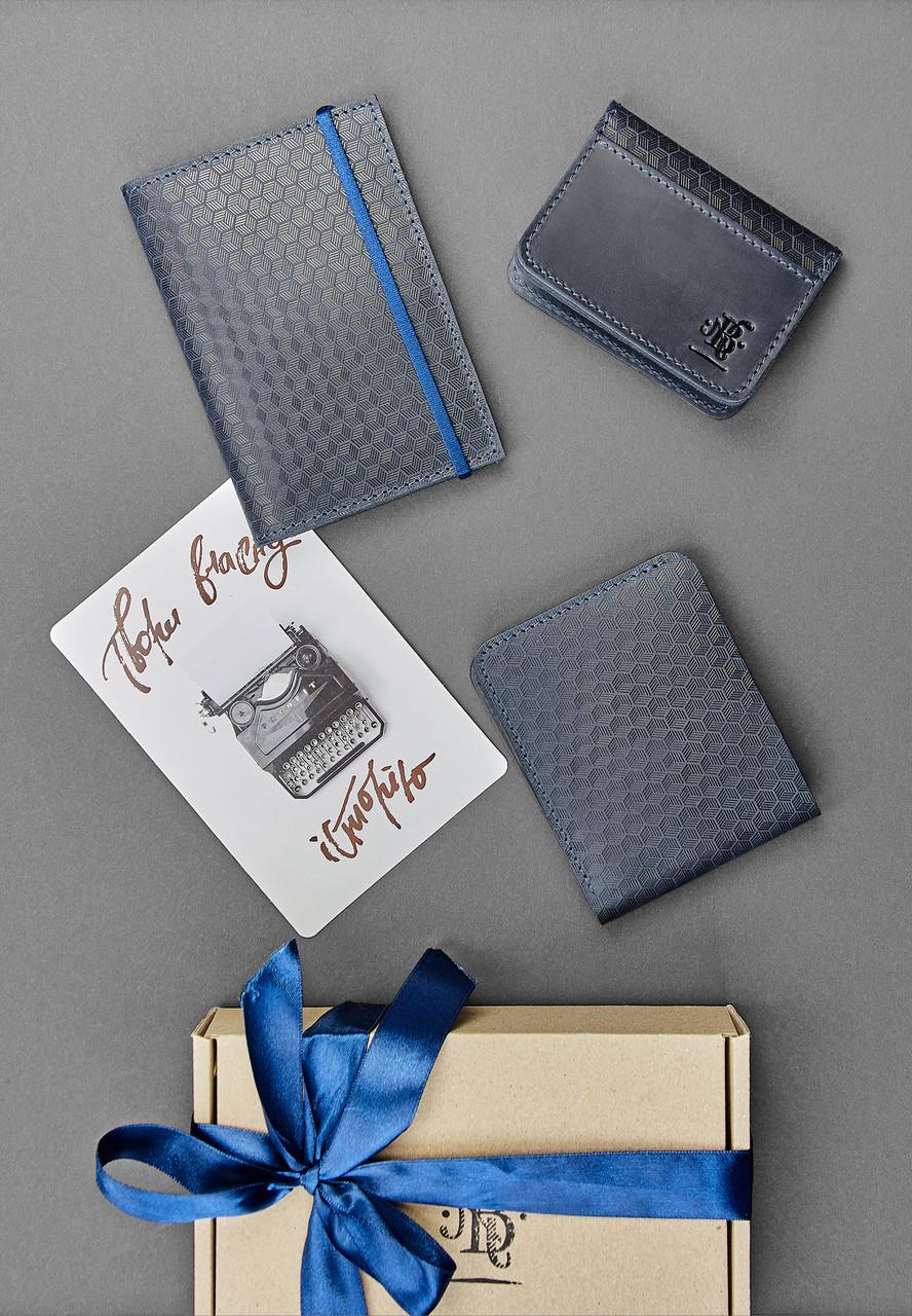 Набор кожаных аксессуаров мужской подарочный Ливерпуль Old (A-028499)