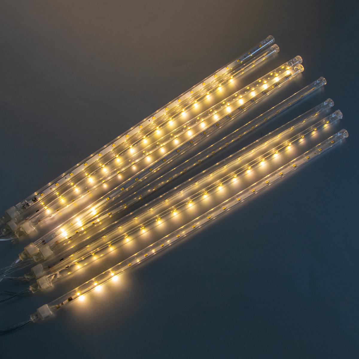 Светодиодная гирлянда Тающие сосульки Теплый белый G-558 228 LED 3 м (1008978-White) - фото 3