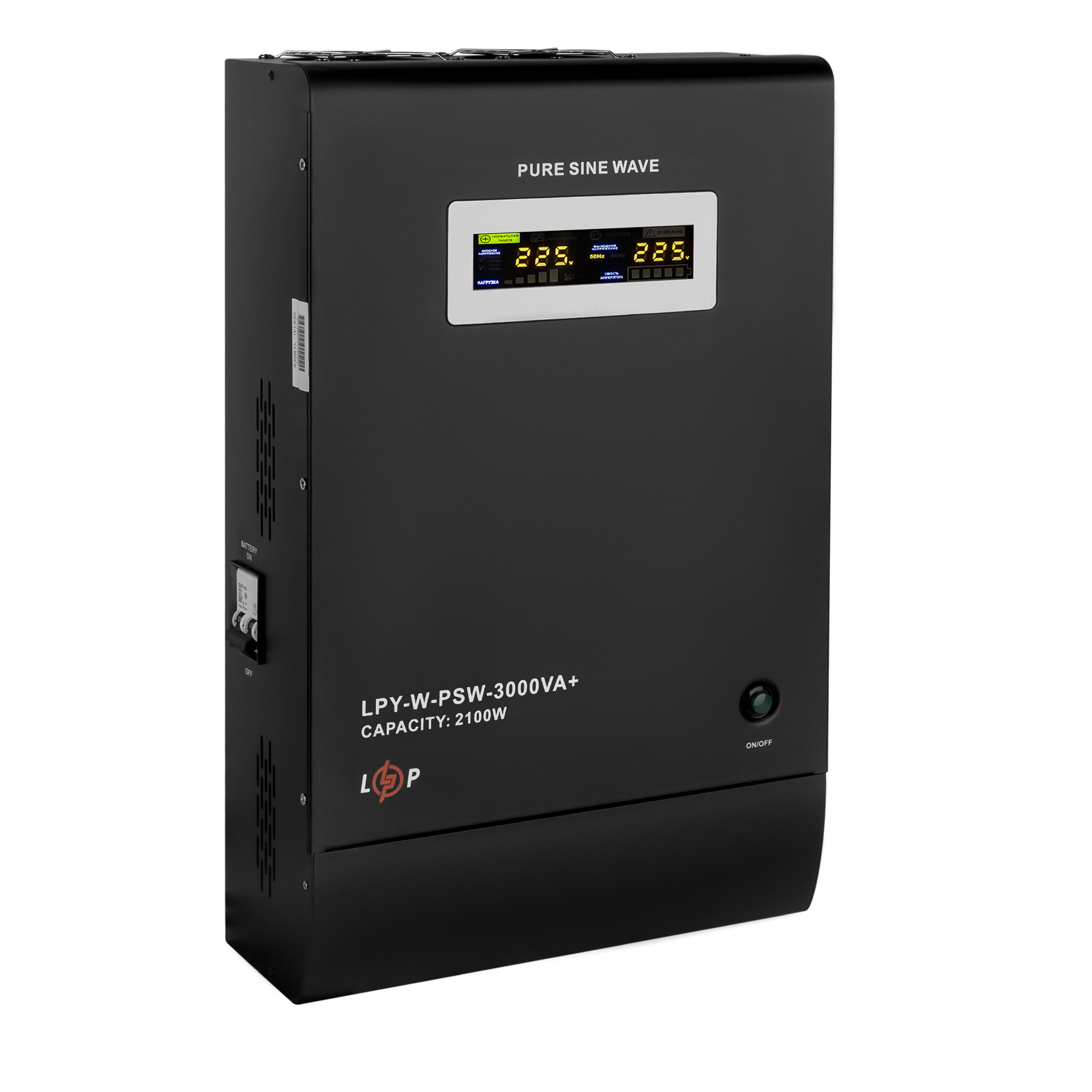 Джерело безперебійного живлення LogicPower LPY-W-PSW-3000VA+ з правильною синусоїдою 48V 2100 Вт (4147) - фото 2