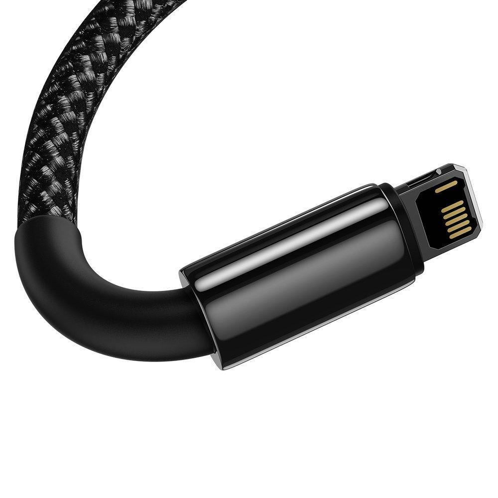 Кабель синхронізації Baseus Tungsten Gold Fast Charging Lightning 2.4 1M Cable, Black - фото 6 Кабель синхронізації Baseus Tungsten Gold Fast Charging Lightning 2.4 1M Cable, Black - фото 6