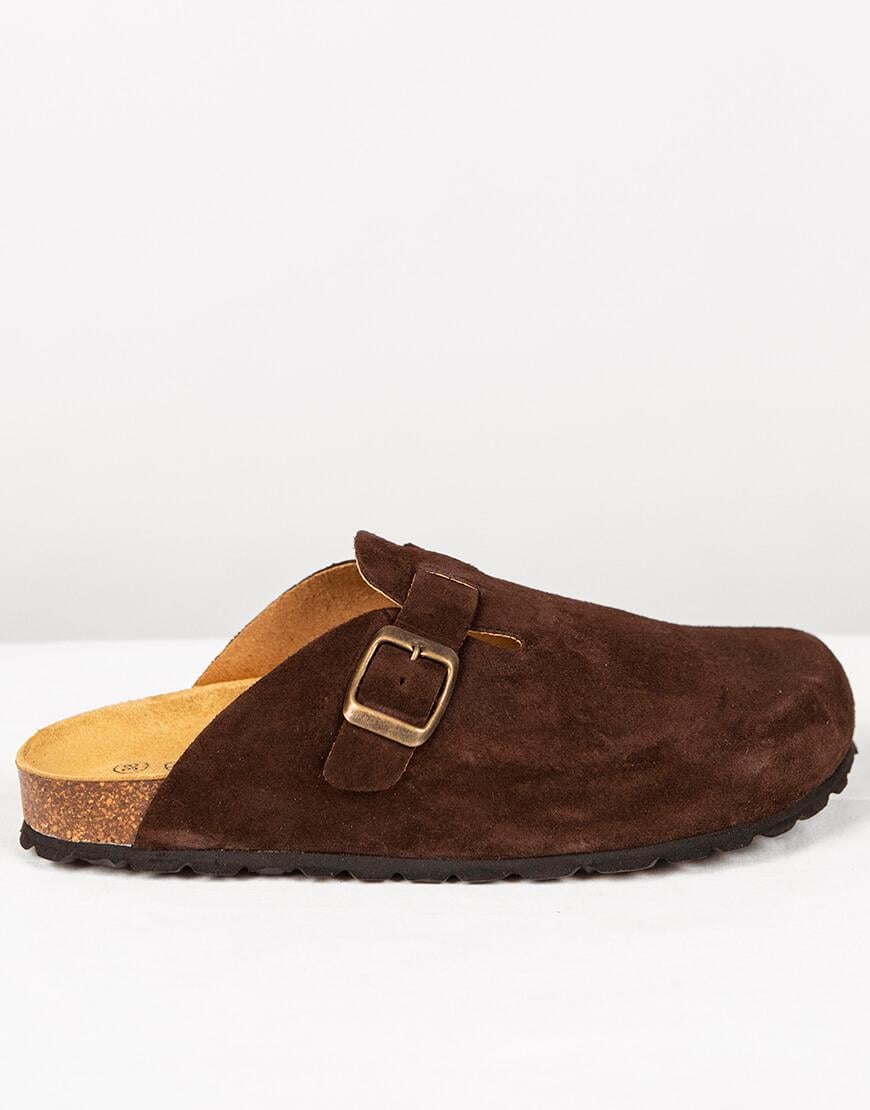 Сліпери slippers suede marron жіночі ETAPE коричневі р. 41