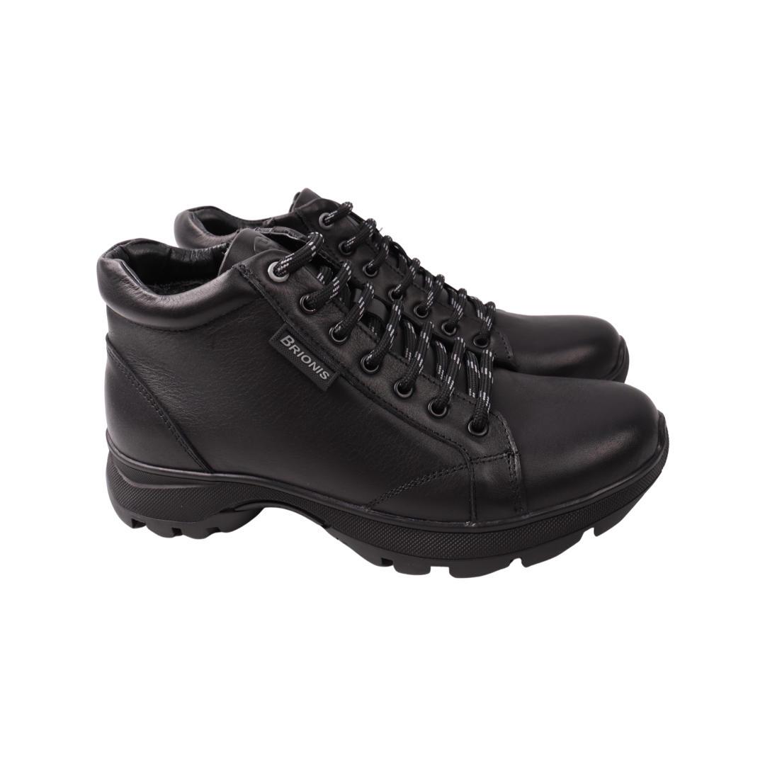 Ботинки мужские Brionis из кожи р. 39 Черный (116-22ZHS)