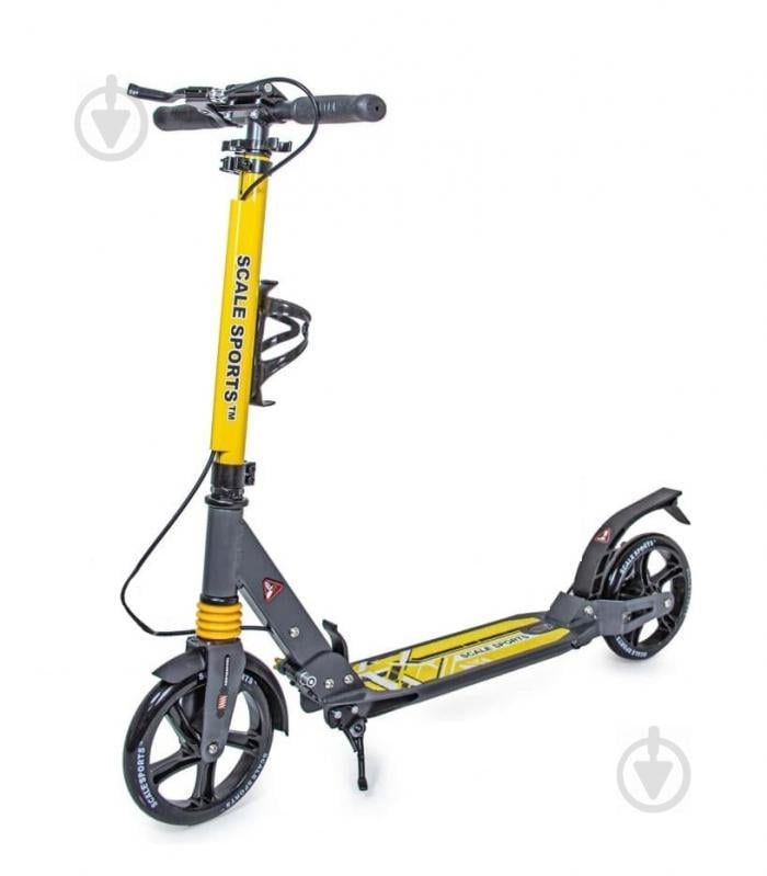 Двухколесный самокат Scale Sports SS-04. Yellow (складная конструкция, дисковый тормоз) SS-04-3 Двухколесный самокат Scale Sports SS-04. Yellow (складная конструкция, дисковый тормоз) SS-04-3