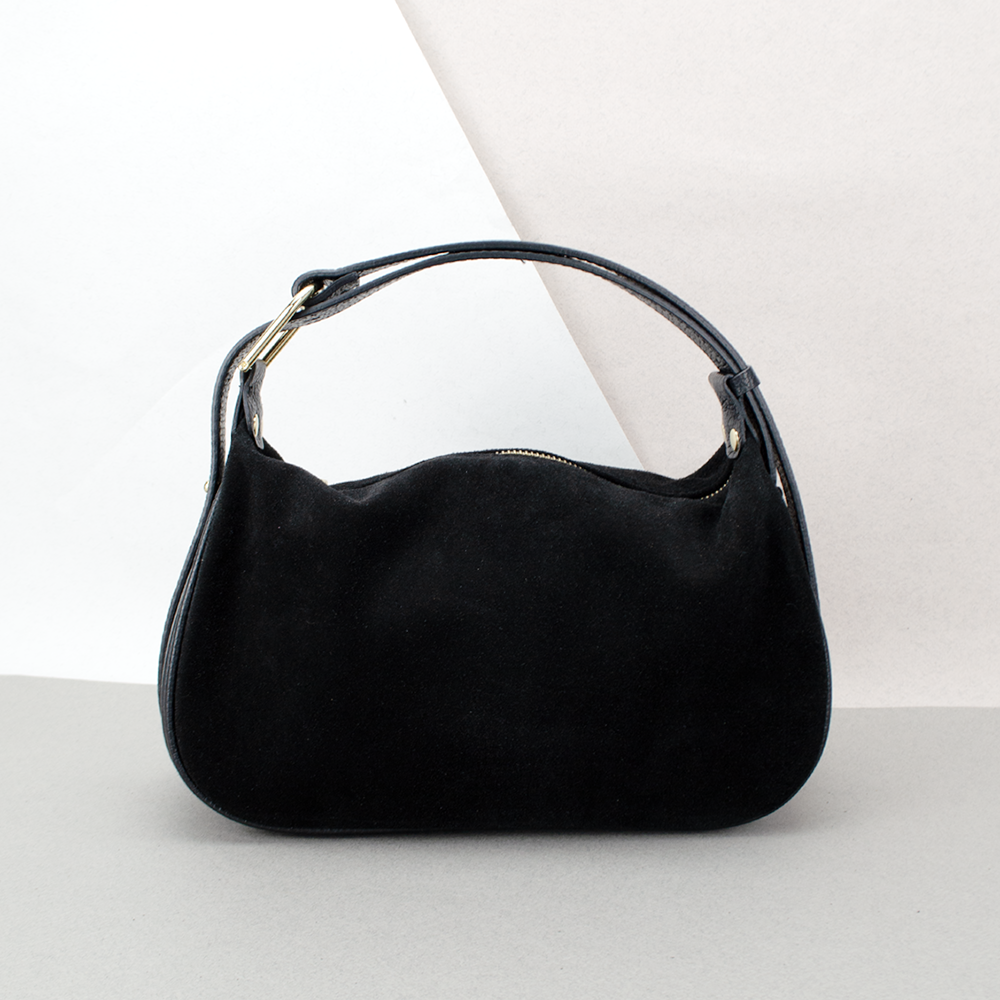 Сумка женская замшевая Virginia Conti 03800 Черный (2423650729) - фото 1 Сумка женская замшевая Virginia Conti 03800 Черный (2423650729) - фото 1