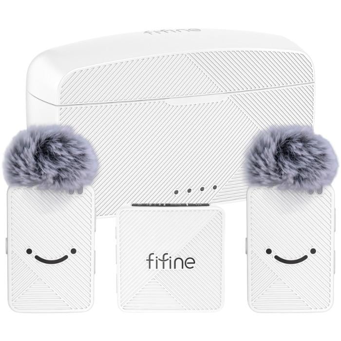 Микрофон беспроводной Fifine M9W петличный USB-C 50 м -37 дБ 20 кГц White (36944186) Микрофон беспроводной Fifine M9W петличный USB-C 50 м -37 дБ 20 кГц White (36944186)