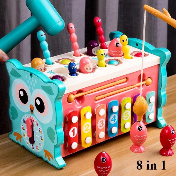 Игрушка развивающая Монтессори Magic Box 8в1 Blue (11902647)