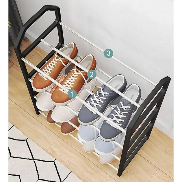 Полиця для взуття Shoe Rack на 4 яруси 50х42х18 см (DNA-06) - фото 4