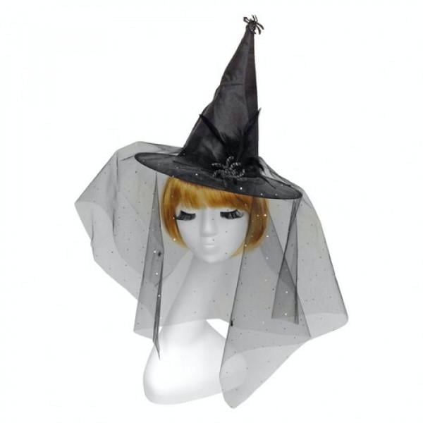 Декор на Хэллоуин Seta Колпак Ведьма с пауками (16-828)