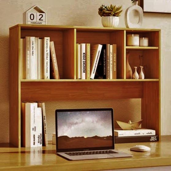 Полка-надстройка настольная из дерева Эмелиса охра (АКД-018604)