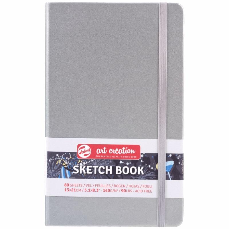 Альбом для графики Royal Talens Art Creation твердый переплет 140 г/кв. м 80 л. 13x21 см Shiny Silver (9314042M)