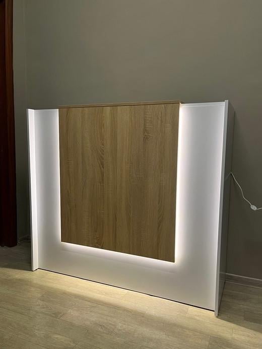 Ресепшен Welcom Hub SB-04 Стійка для салону краси з підсвічуванням 115x130x40 см
 (SB-03)