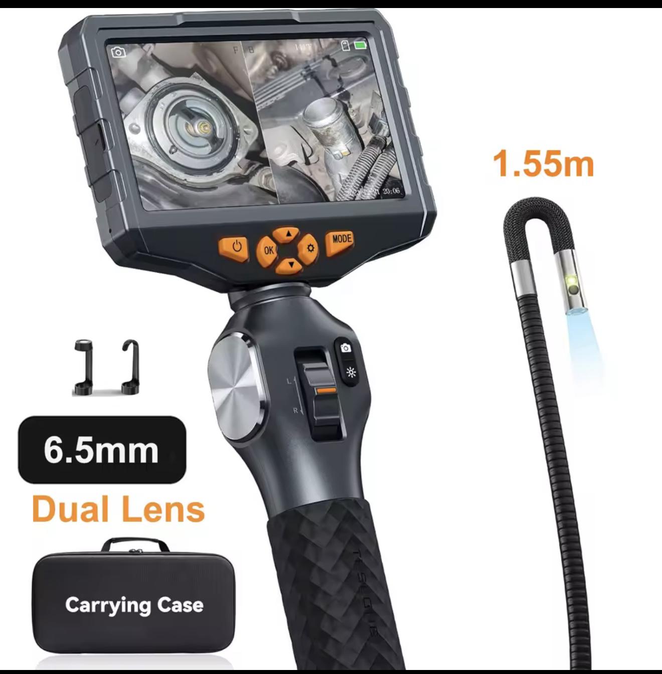 Відеоендоскоп Teslong 2 камери/із поворотною камерою Full HD екран 5" d 6,5 мм/1,55 м (TD500) - фото 7 Відеоендоскоп Teslong 2 камери/із поворотною камерою Full HD екран 5" d 6,5 мм/1,55 м (TD500) - фото 7