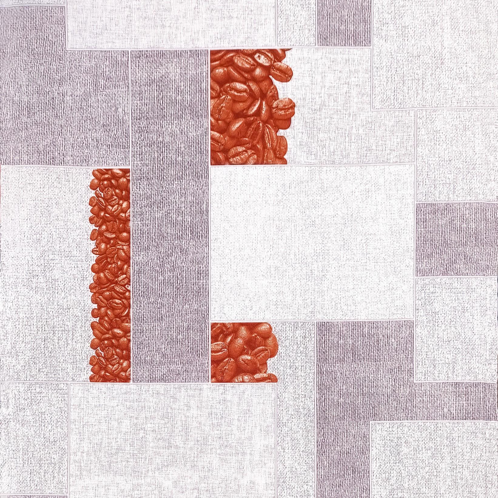 Обои бумажные влагостойкие Шарм Кофе декор 106-06