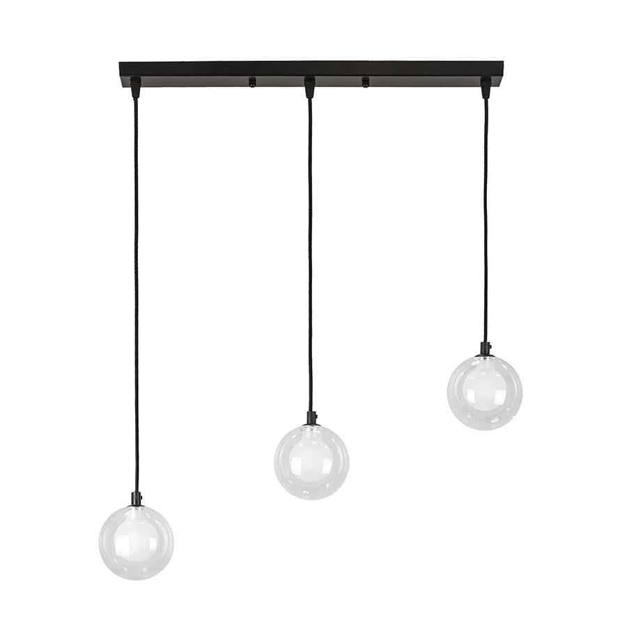 Підвісний світильник 761P100F-3 BK/CLWH 500 Чорний із прозорим