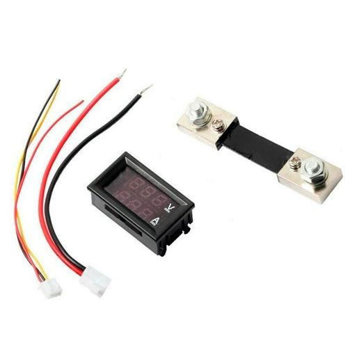 Вольтметр/амперметр цифровий з шунтом 1" LED до 100 В 50А (534895) Вольтметр/амперметр цифровий з шунтом 1" LED до 100 В 50А (534895)