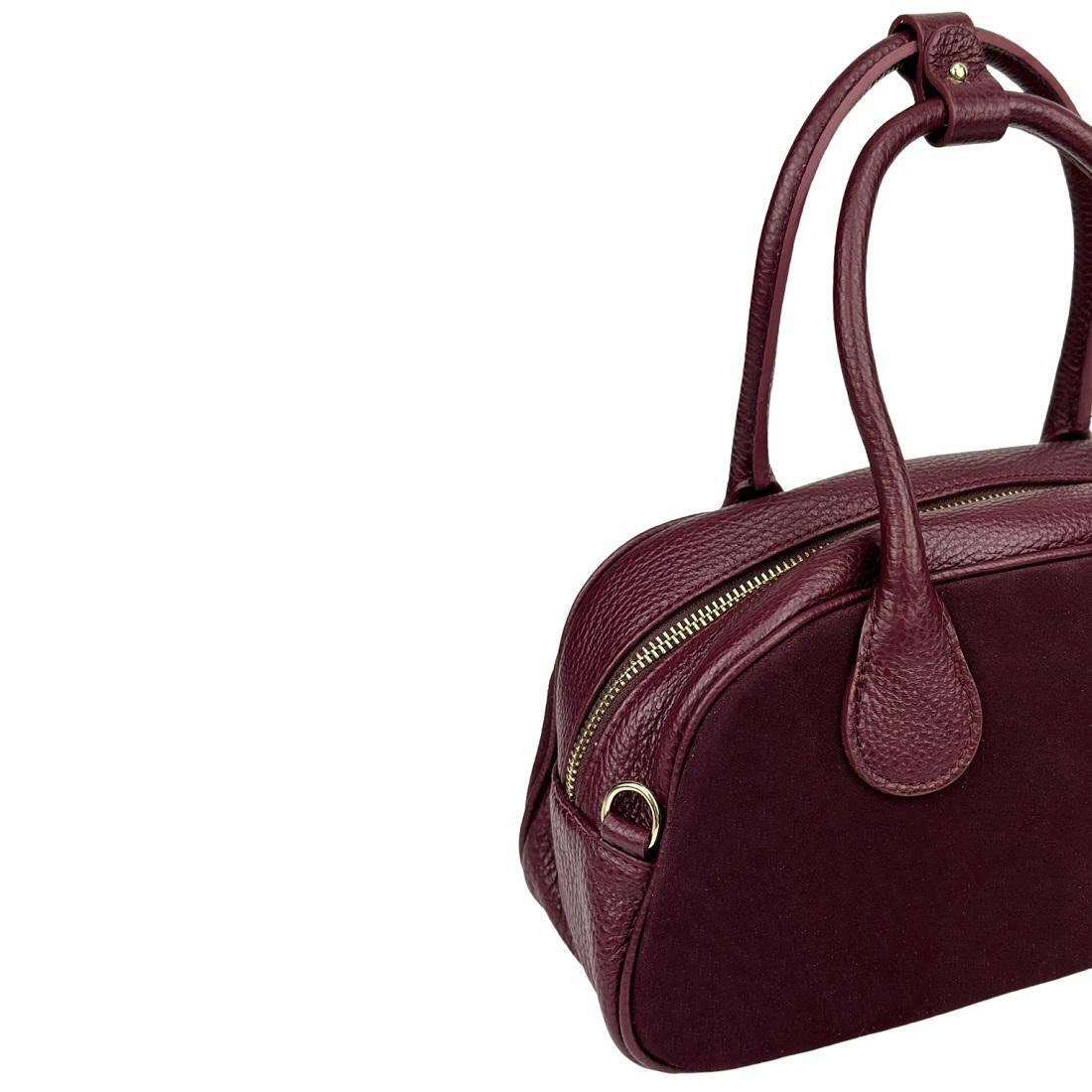 Женская сумка Royal Bag F-IT-3017BO замшевая Бордовый (8081) - фото 8 Женская сумка Royal Bag F-IT-3017BO замшевая Бордовый (8081) - фото 8